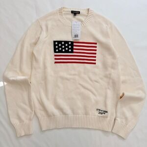 State of Mine Americana Sweater Small Cream American Flag 250th Anniversary